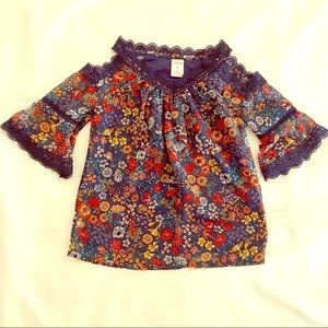 Girls Flower Blouse